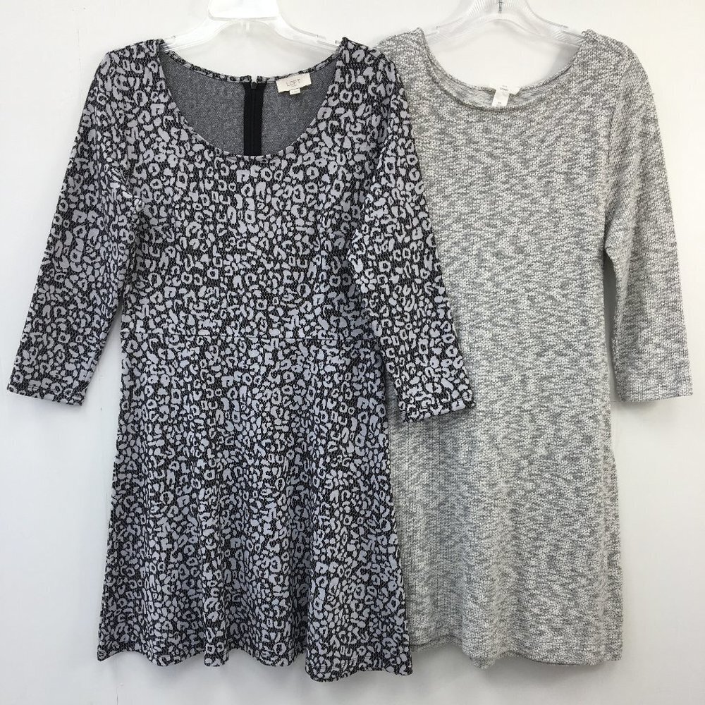 LOFT Long Sleeve Midi Dress Bundle of 2 Size M/8 EXCELLENT Condition